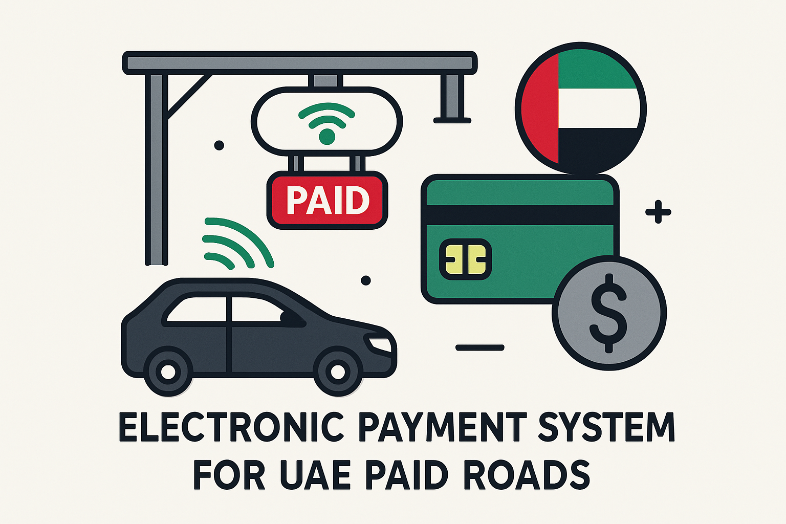 Electronic payment system for UAE paid roads